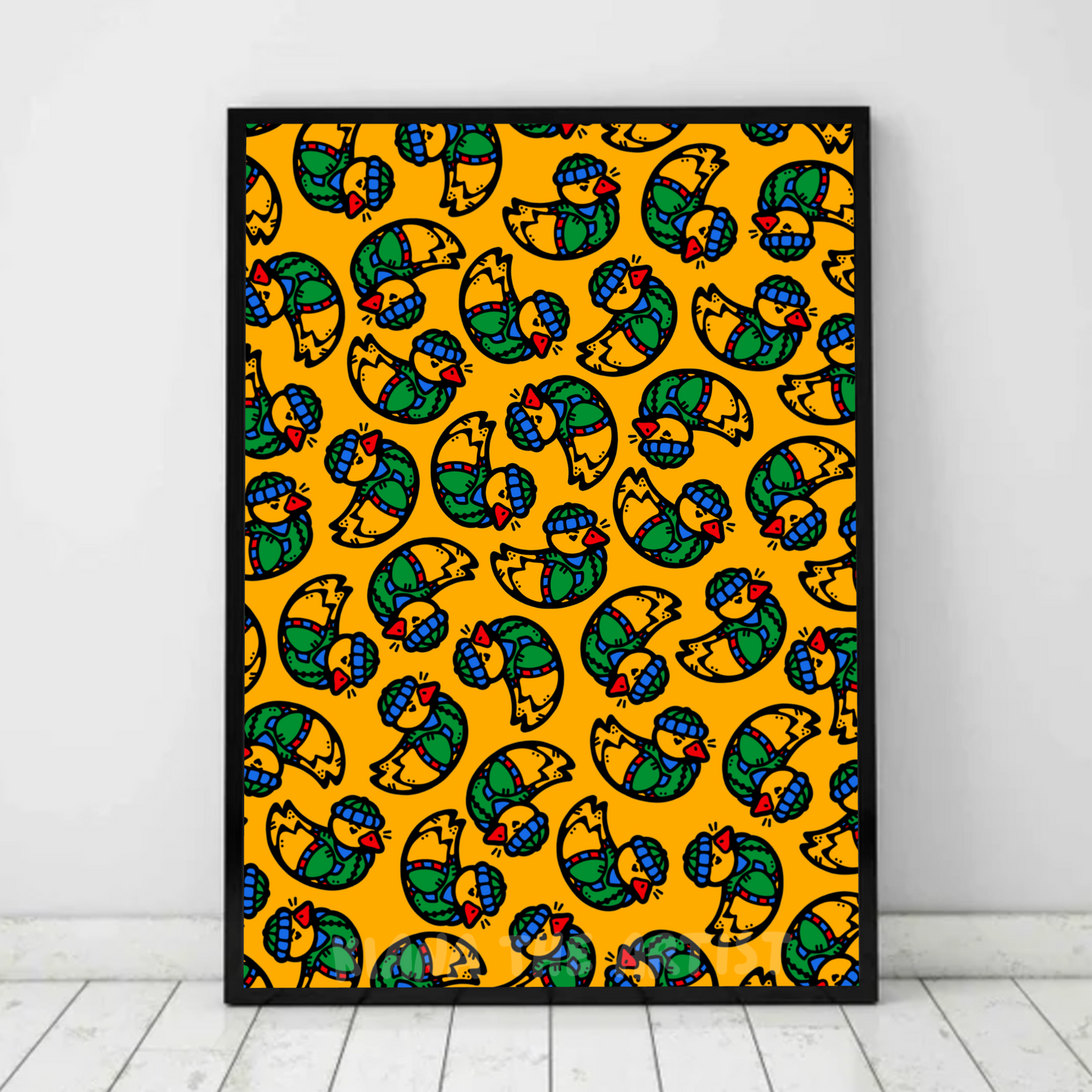 All The Ducks Art Print