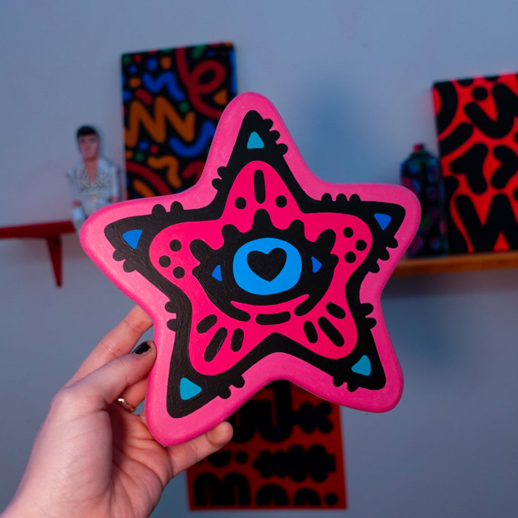 Mini Star Wall Hanging - Pink