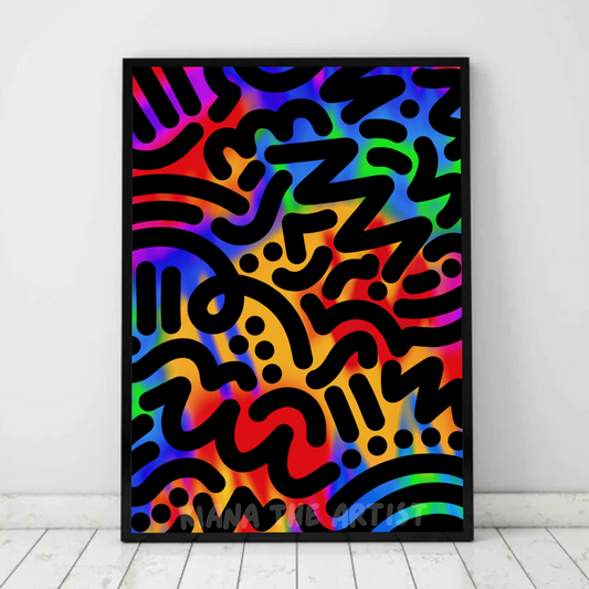 Rainbow Noodle Art Print