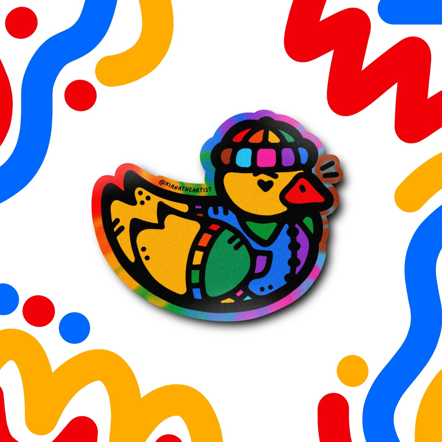 Sticker - The Duck Rainbow Edition