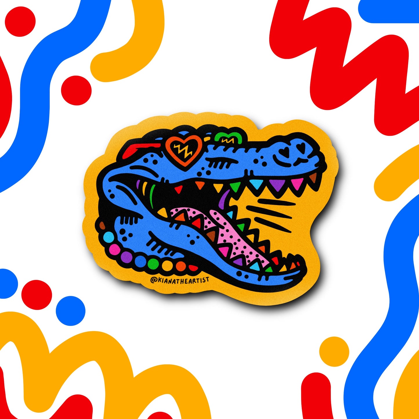 Sticker - Cool Croc Rainbow Edition