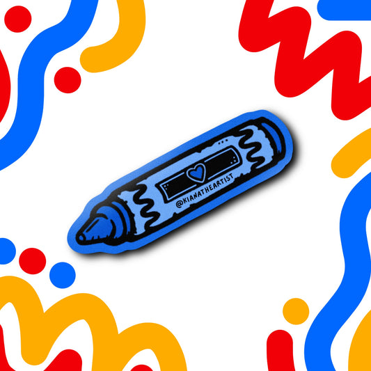 Sticker - Crayon Blue